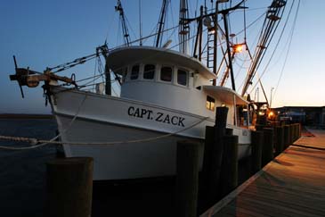 Fishing Boat at Sunrise - Chincoteague Channel - Chincoteague Island, Virginia