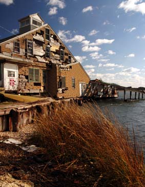 Old Run-Down Clamming Business - Chincoteague Island, Virginia