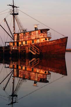 Retired Fishing Boat - Chincoteague Island, Virginia