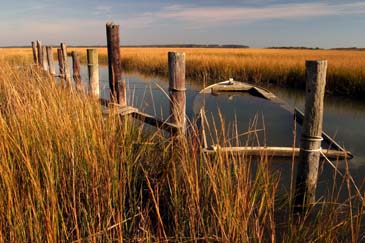 Sunken Boat - Andrew's Landing Gut - Chincoteague Island, Virginia