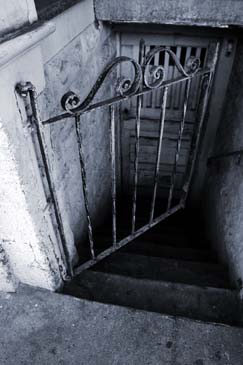 Creepy Apartment Stairwell - San Francisco, California