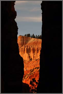 View From Navaho Trail in Canyon - Bryce Canyon National Park, Utah