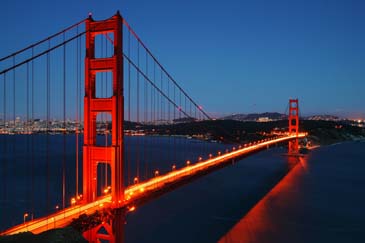 Golden Gate Bridge From Marin Headlands - Marin County, California