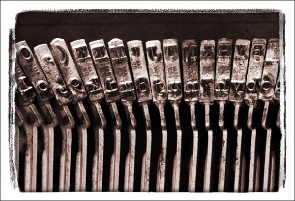 Antique Typewriter Keys - Studio